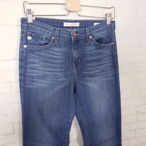 Kancan Premier Skinny Jeans Size 27 Waist Medium Blue Wash Rayon Cotton Stretch - Picture 3 of 9